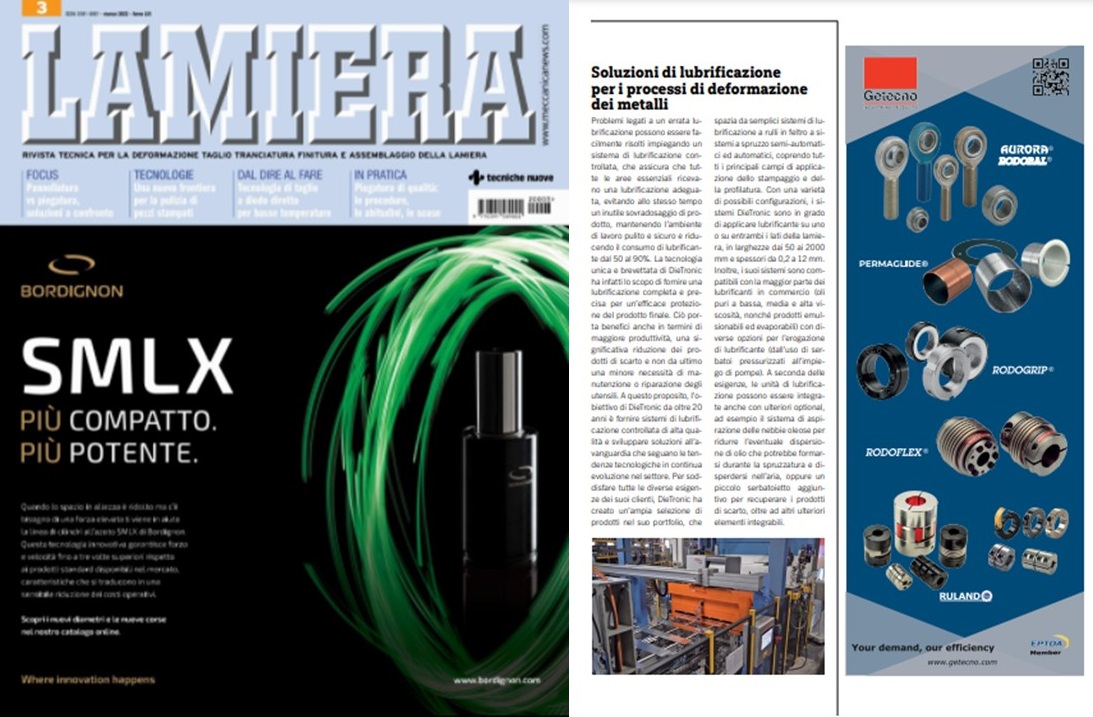 📜DieTronic en la edición de Marzo de Lamiera!