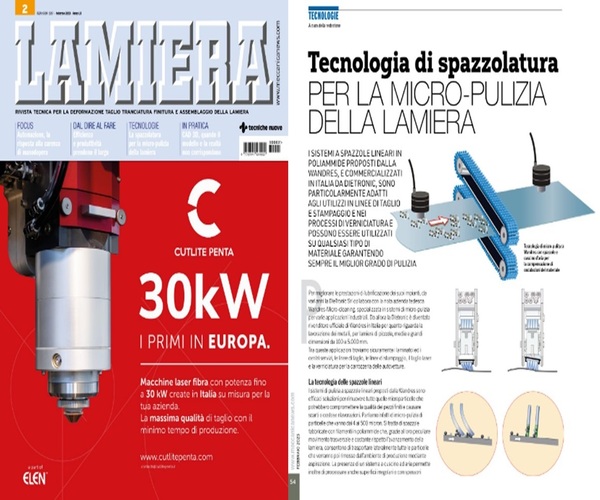 📜DieTronic sull’edizione di Marzo di Lamiera!