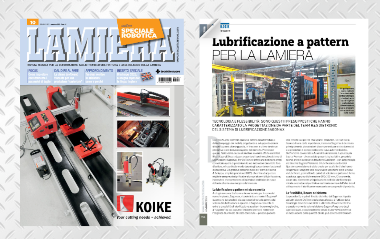 📜Pubblicazione sulla rivista Lamiera!📜